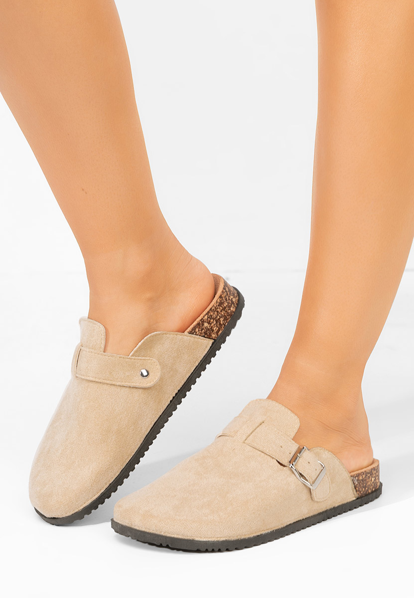 Zoccoli donna Valdra beige