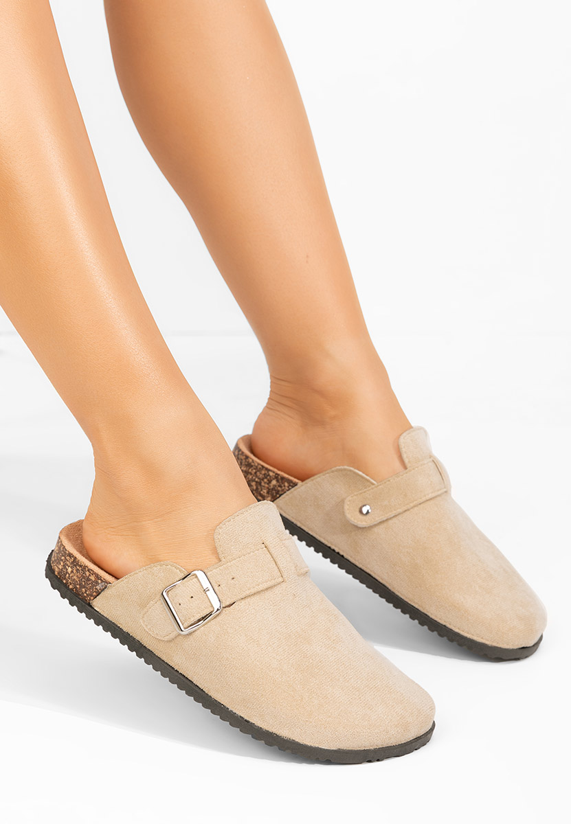 Zoccoli donna Valdra beige