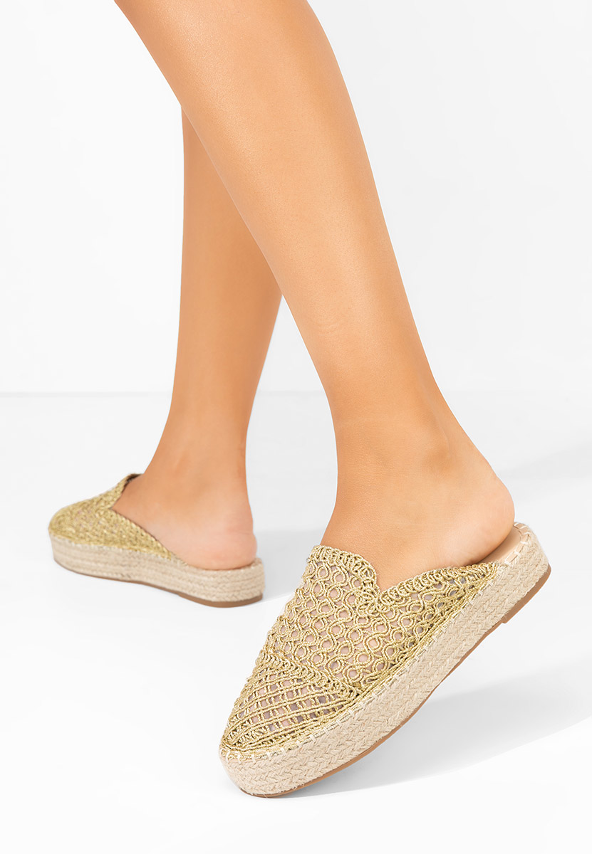 Zoccoli donna Maude oro