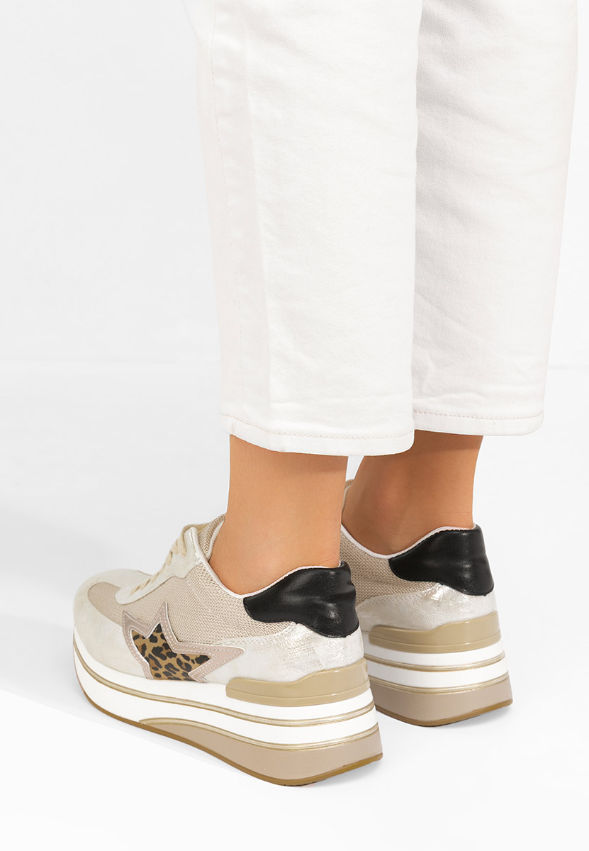 Sneakers con plateau Valorys argento