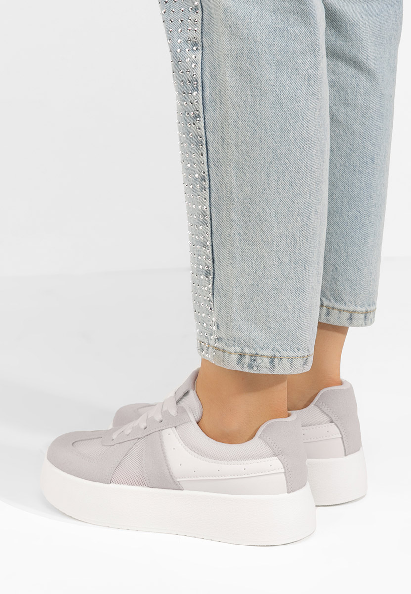 Sneakers con zeppa Fyonna bianchi