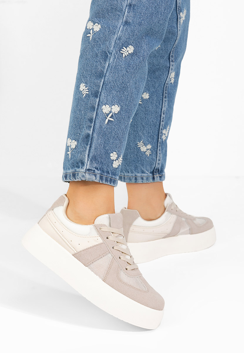 Sneakers con zeppa Fyonna beige