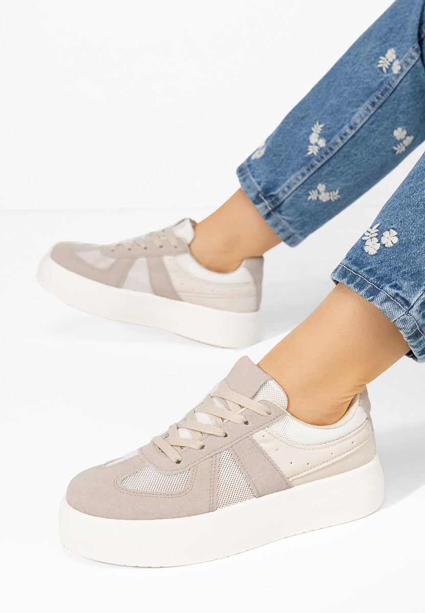 Sneakers con zeppa Fyonna beige