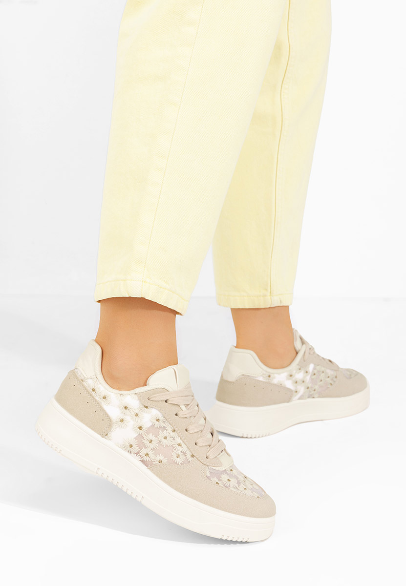 Sneakers donna Beckie beige