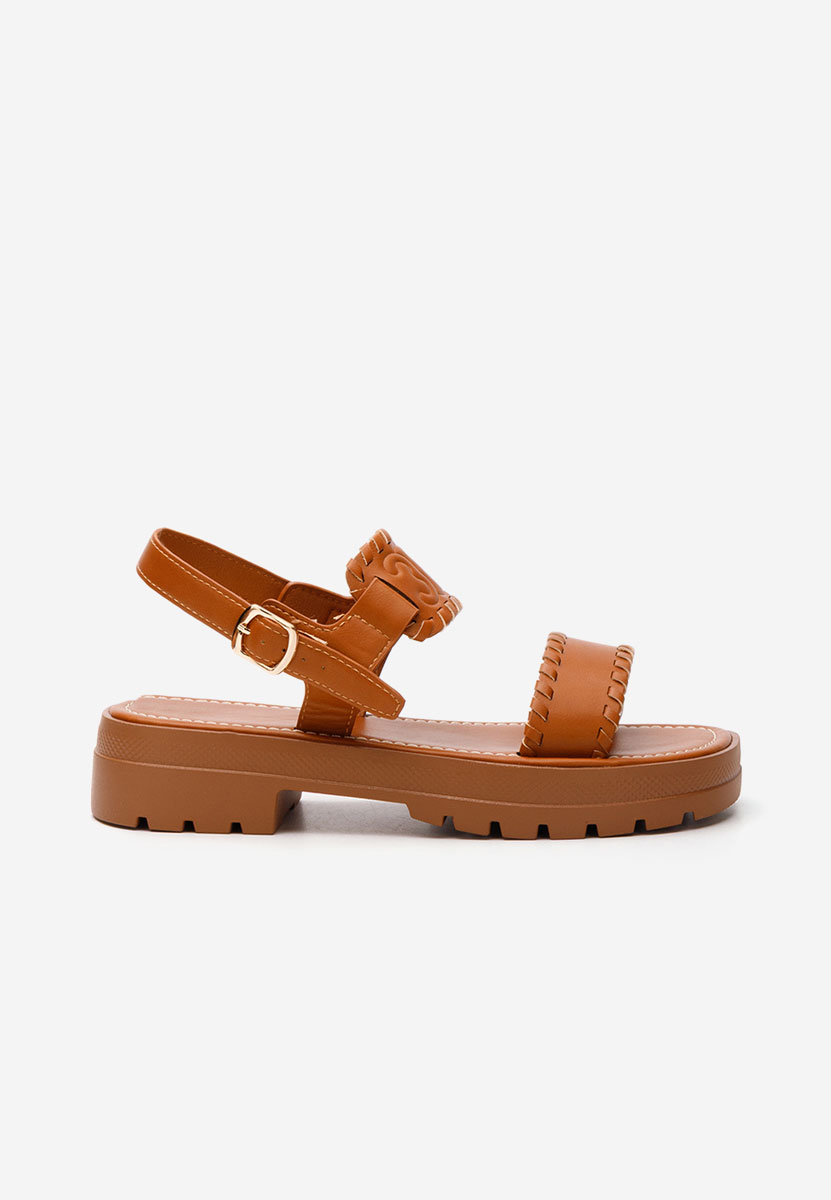 Sandali bassi donna Loryanna camel