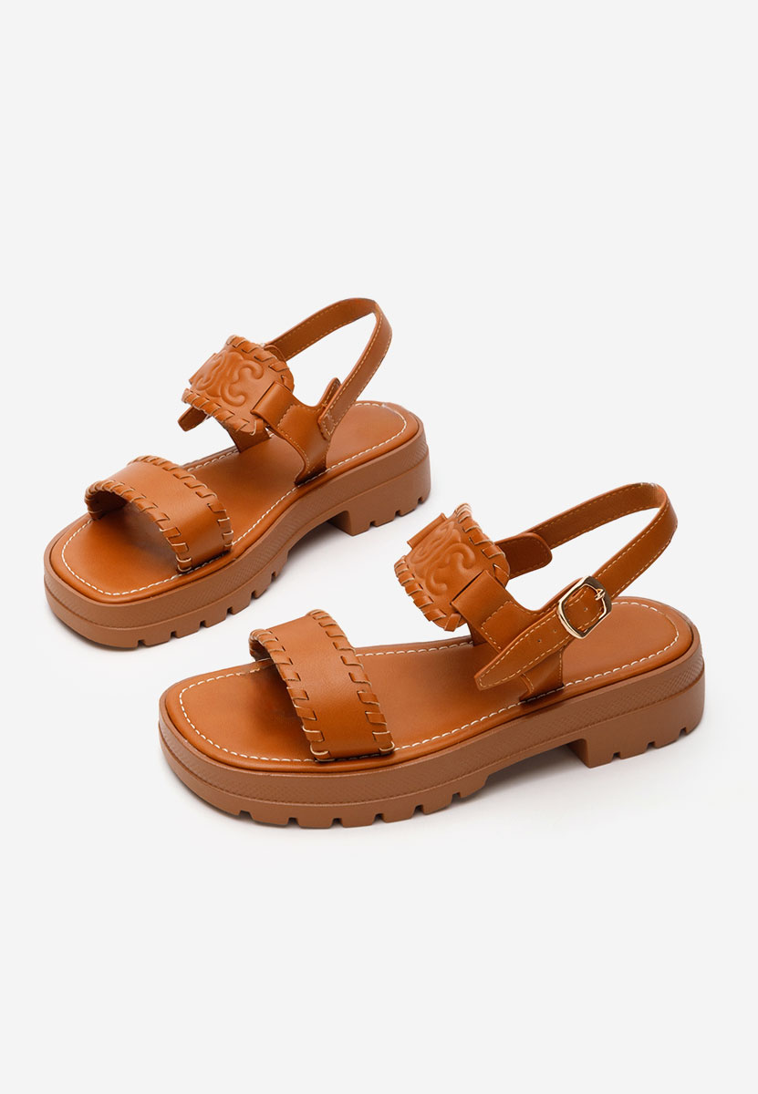 Sandali bassi donna Loryanna camel