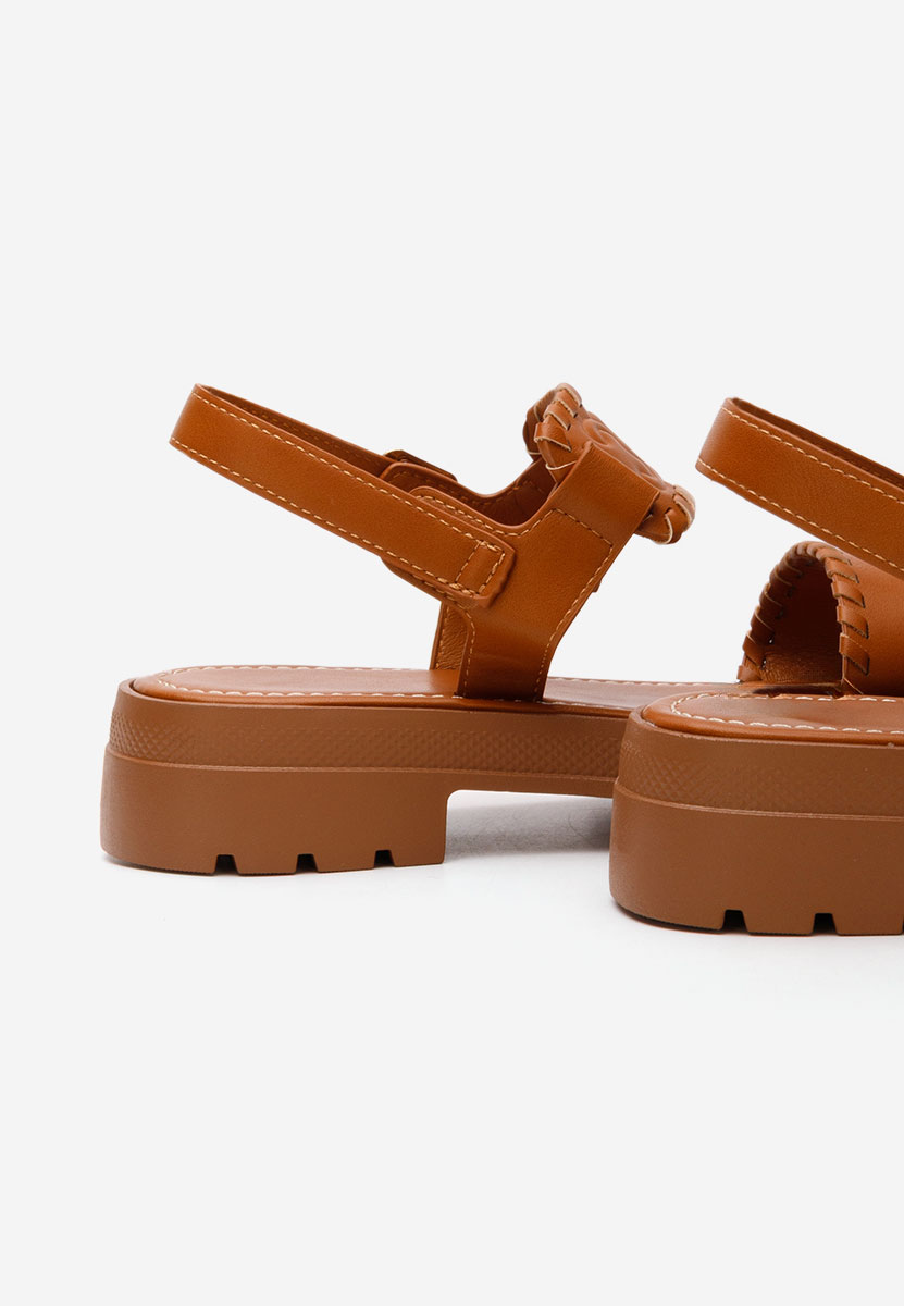 Sandali bassi donna Loryanna camel