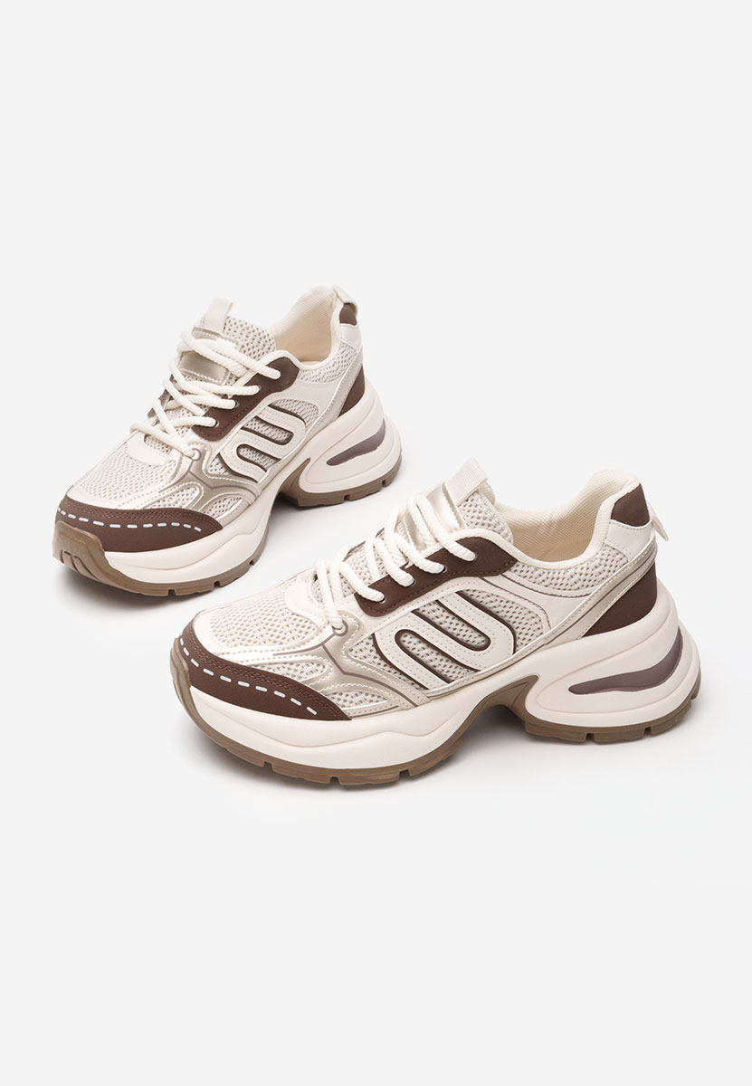 Sneakers con plateau Jolysa beige