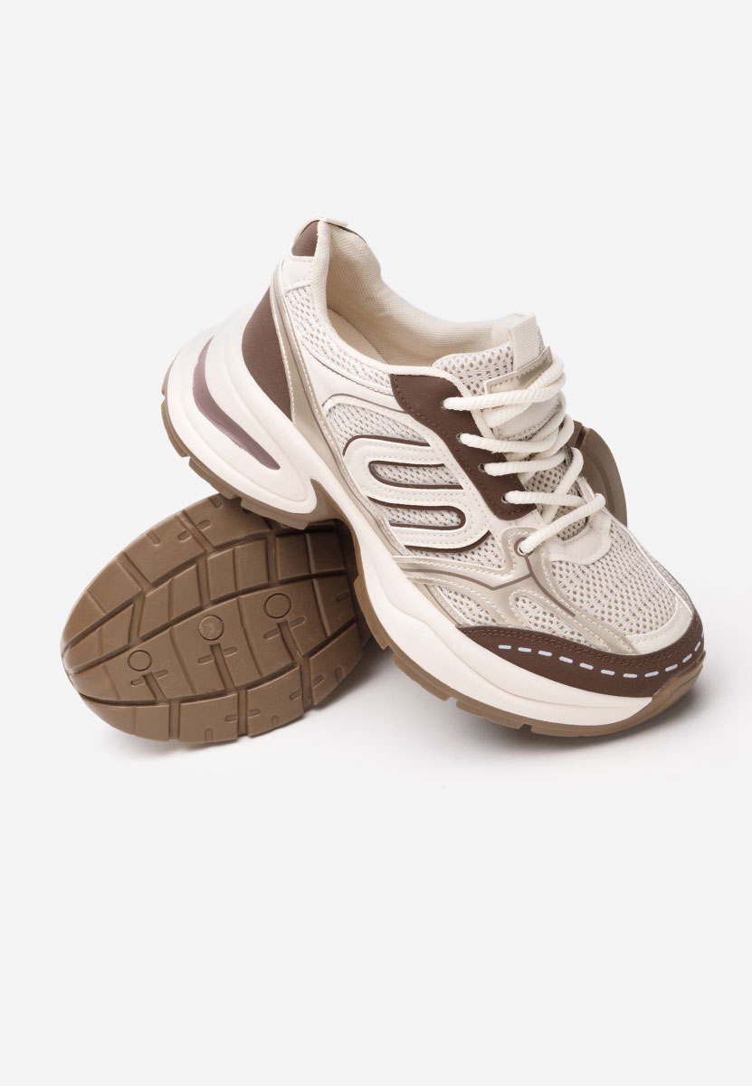 Sneakers con plateau Jolysa beige