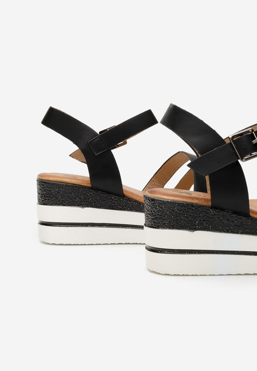 Sandali platform Serafina nero