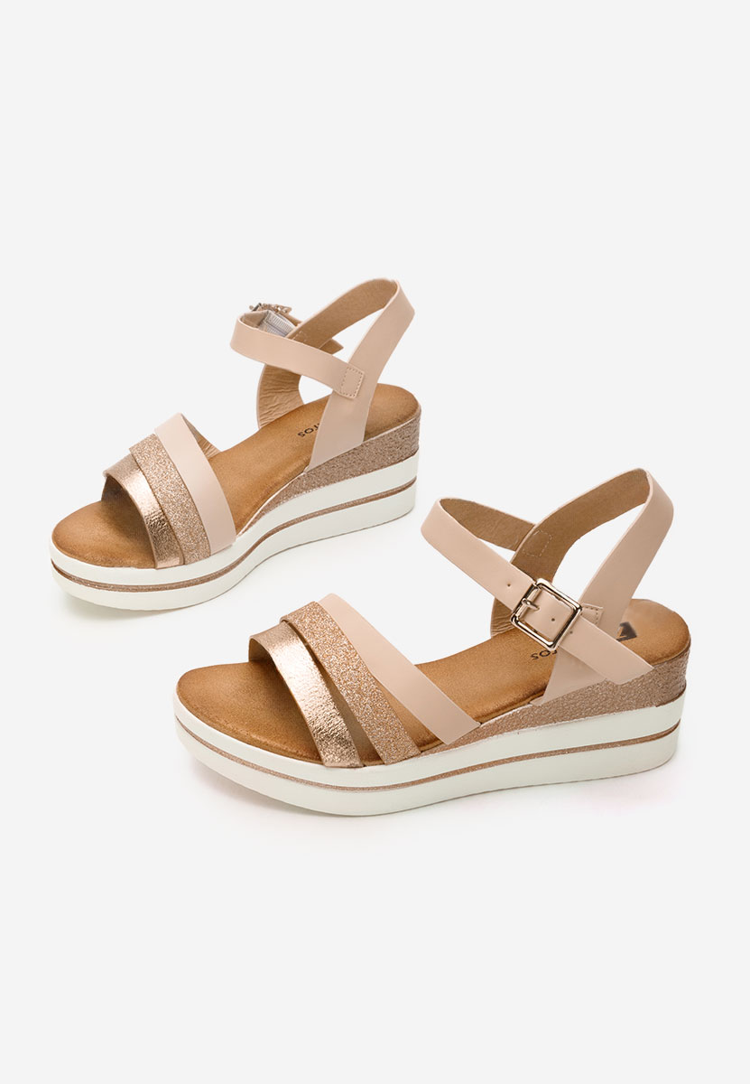 Sandali eleganti Serafina champagne