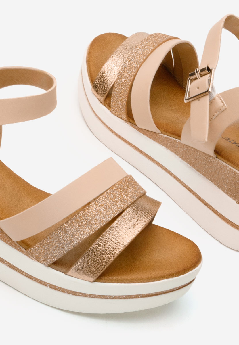 Sandali eleganti Serafina champagne