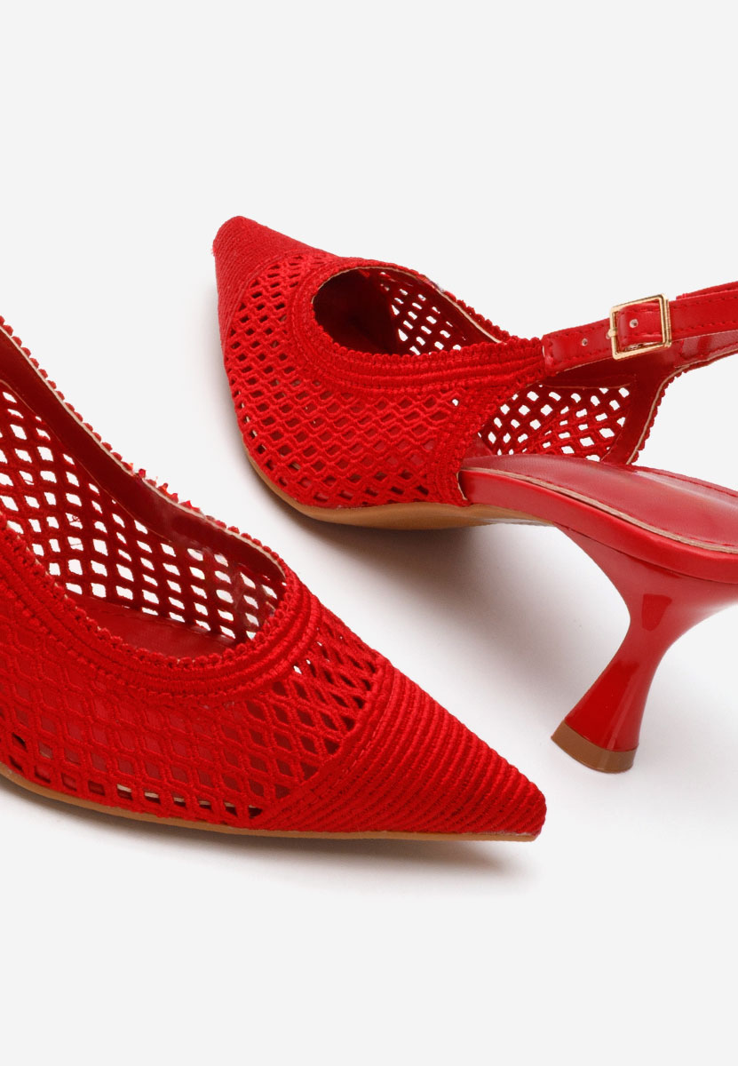 Décolleté Slingback Deevina rosso