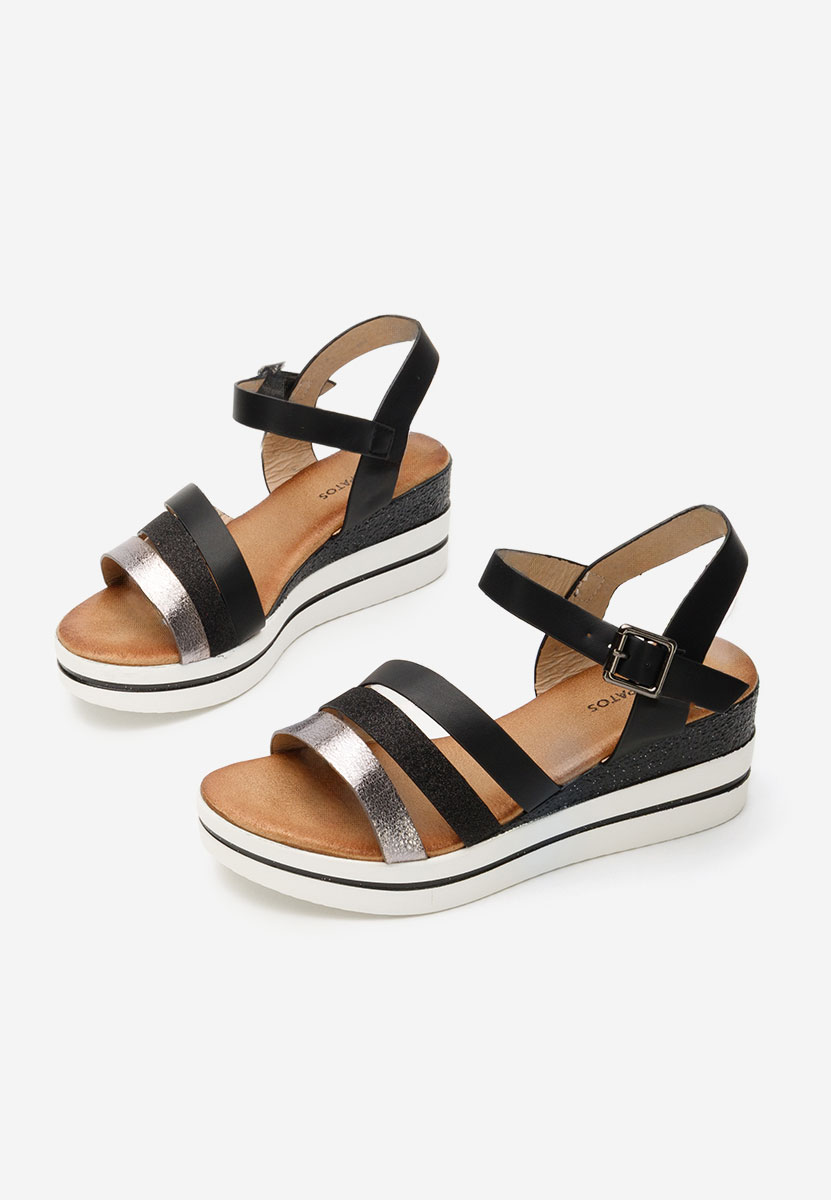 Sandali platform Serafina nero