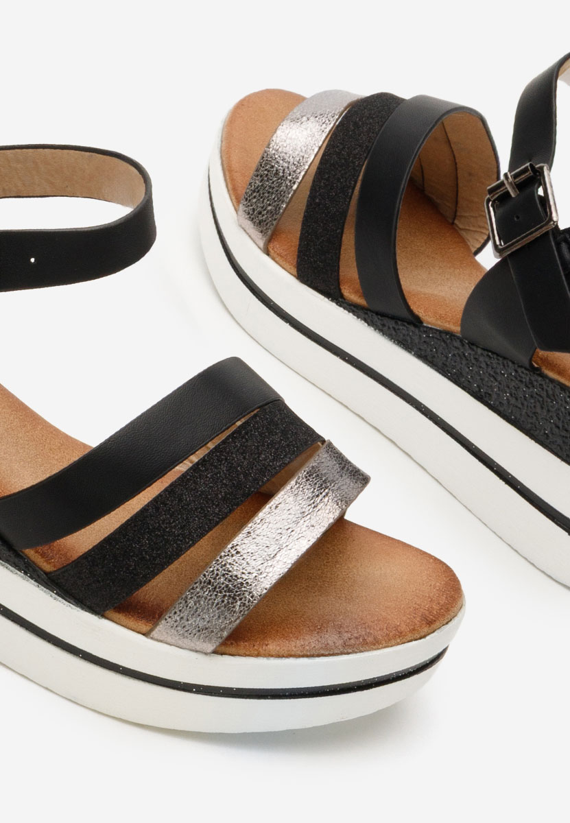 Sandali platform Serafina nero