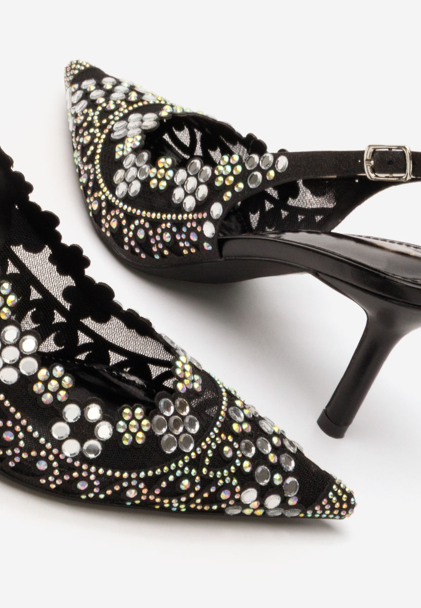 Décolleté Slingback Tresia nero