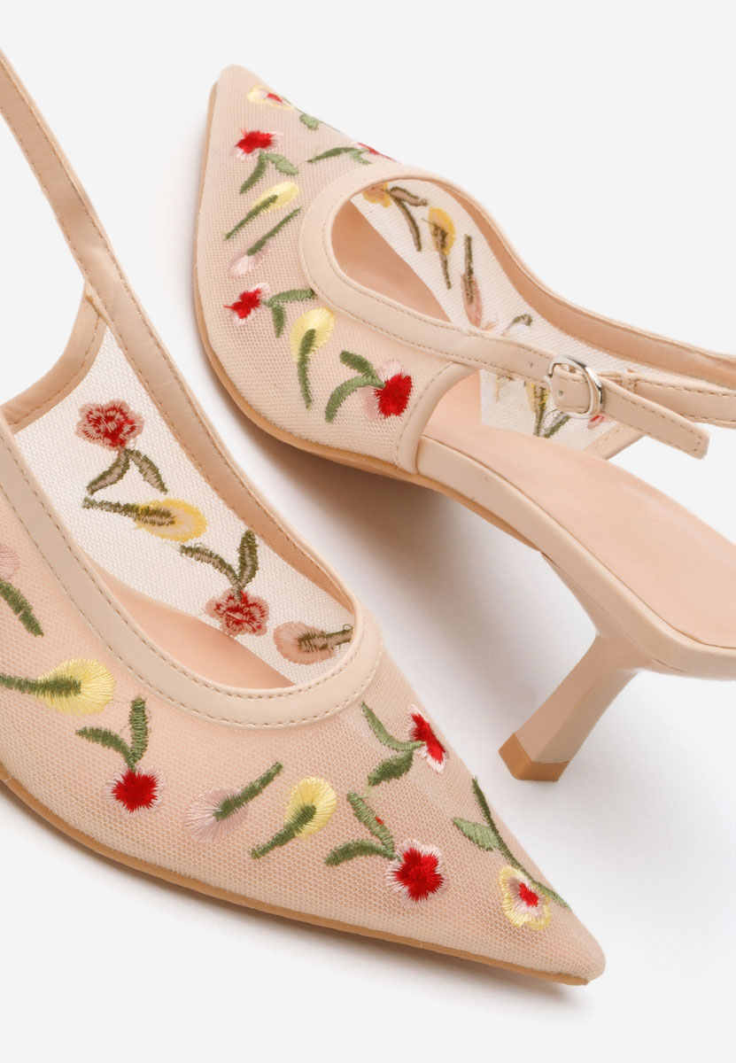 Décolleté tacco a spillo Denne beige