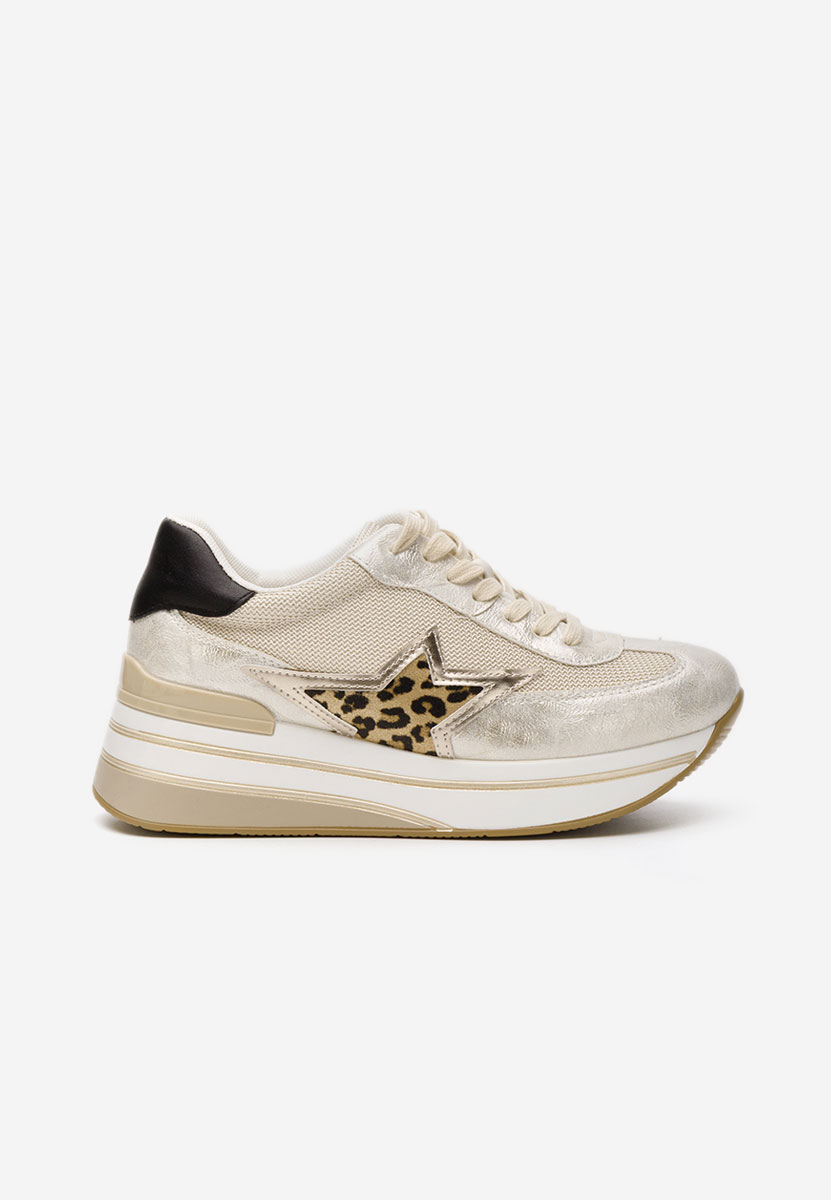 Sneakers con plateau Valorys argento