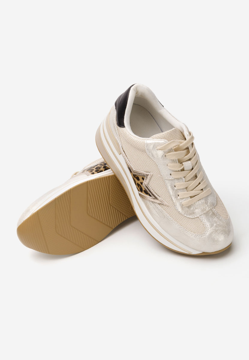 Sneakers con plateau Valorys argento