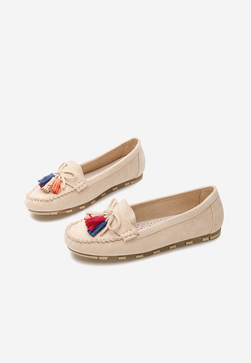 Mocassini da donna Prestia beige