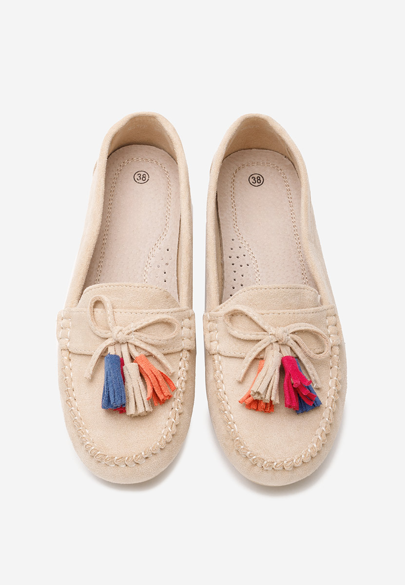 Mocassini da donna Prestia beige