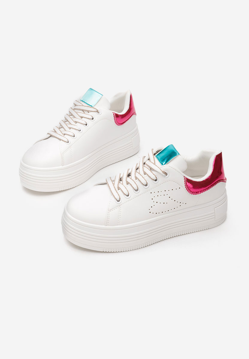 Sneakers con zeppa Sellena bianchi