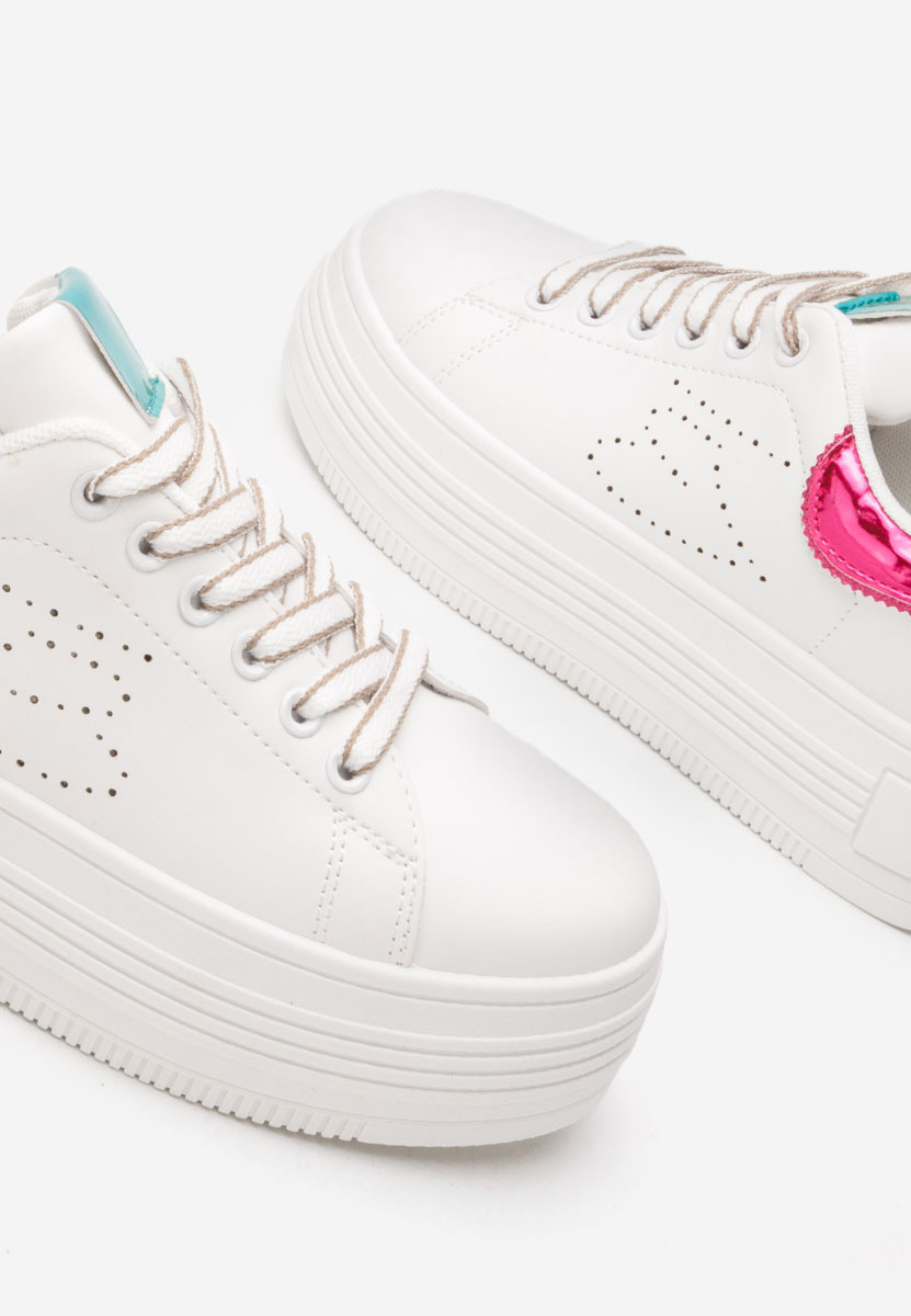 Sneakers con zeppa Sellena bianchi