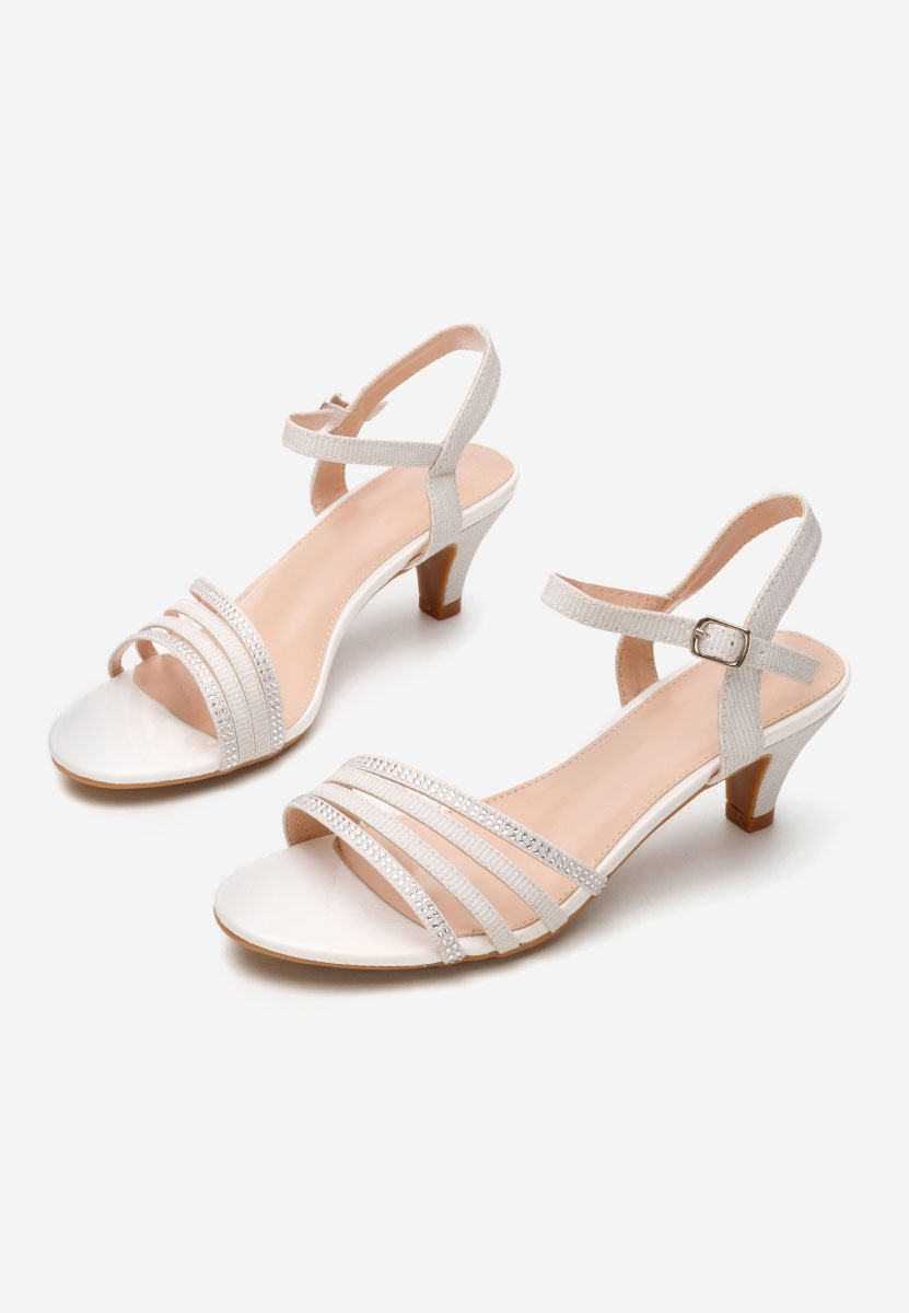 Sandali con tacco basso Dennisa bianchi