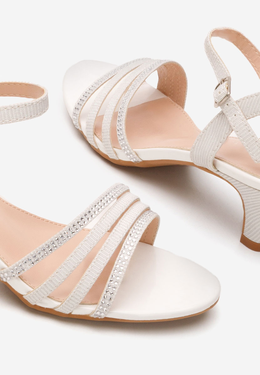 Sandali con tacco basso Dennisa bianchi