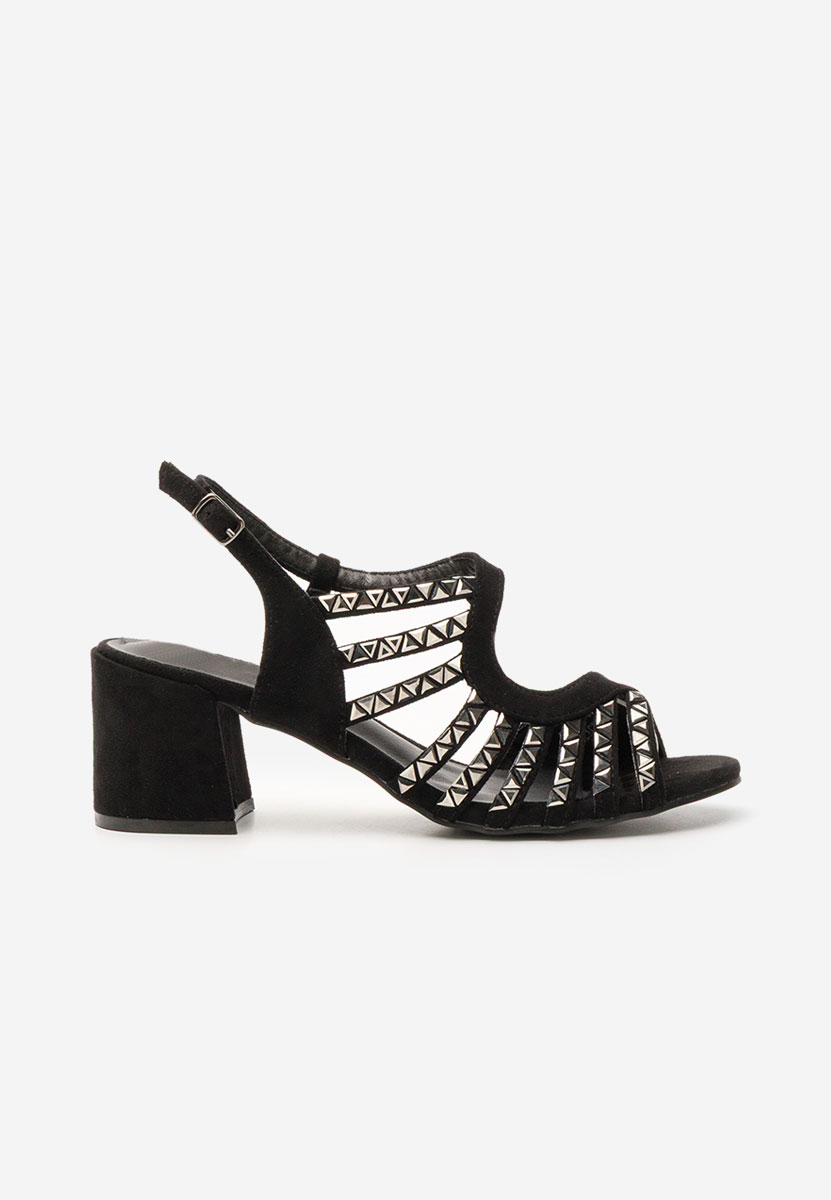 Sandali con tacco largo Margarita nero