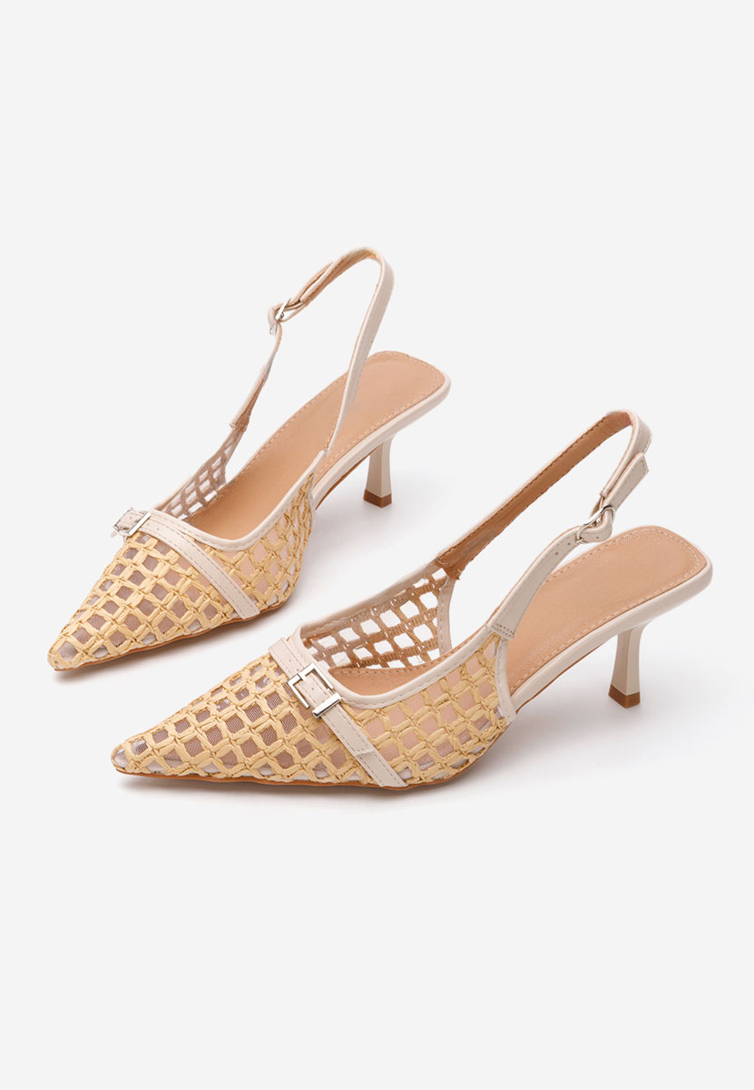 Décolleté Slingback Laine beige