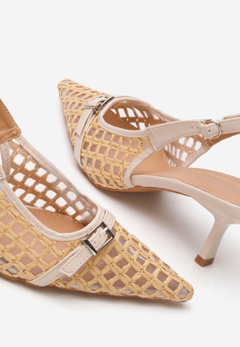 Décolleté Slingback Laine beige