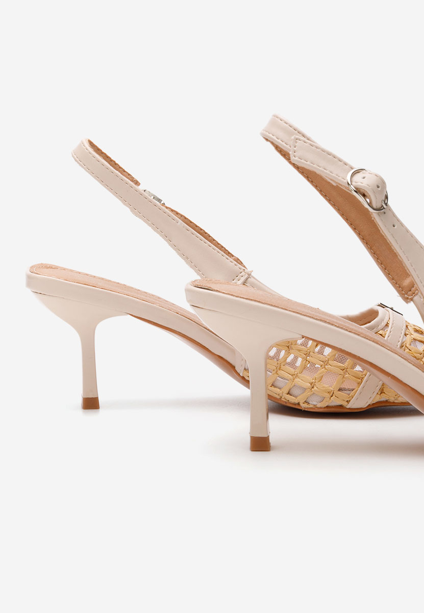 Décolleté Slingback Laine beige