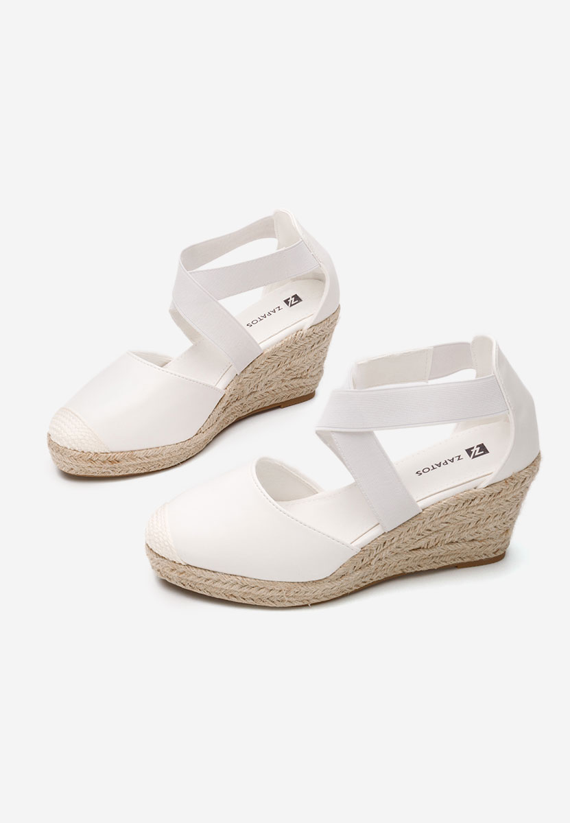 Sandali con zeppa Rosaria bianchi