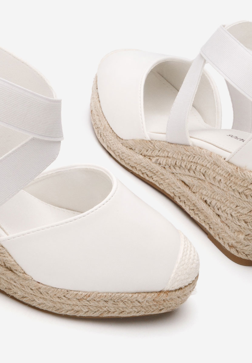 Sandali con zeppa Rosaria bianchi