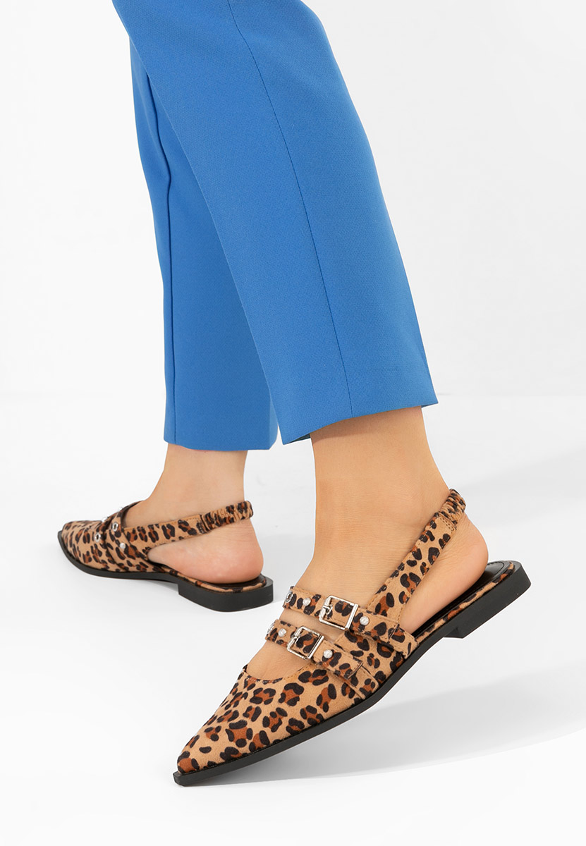 Décolleté Slingback Mathylda leopardi