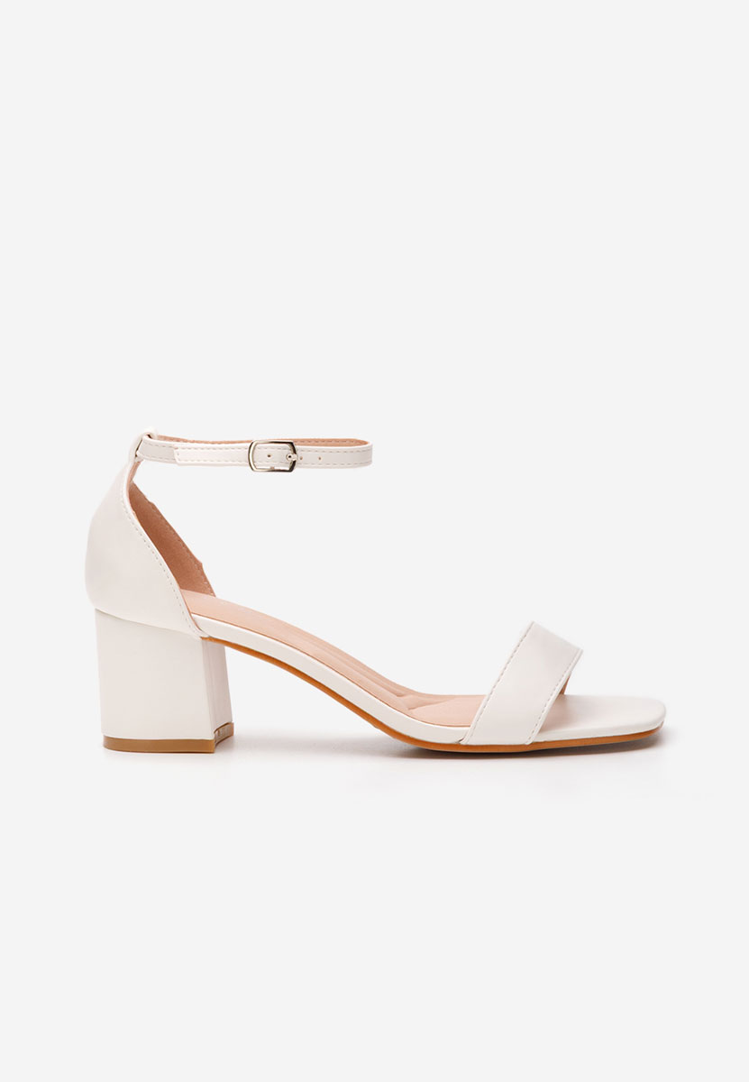 Sandali con tacco largo Karyssa V2 bianchi
