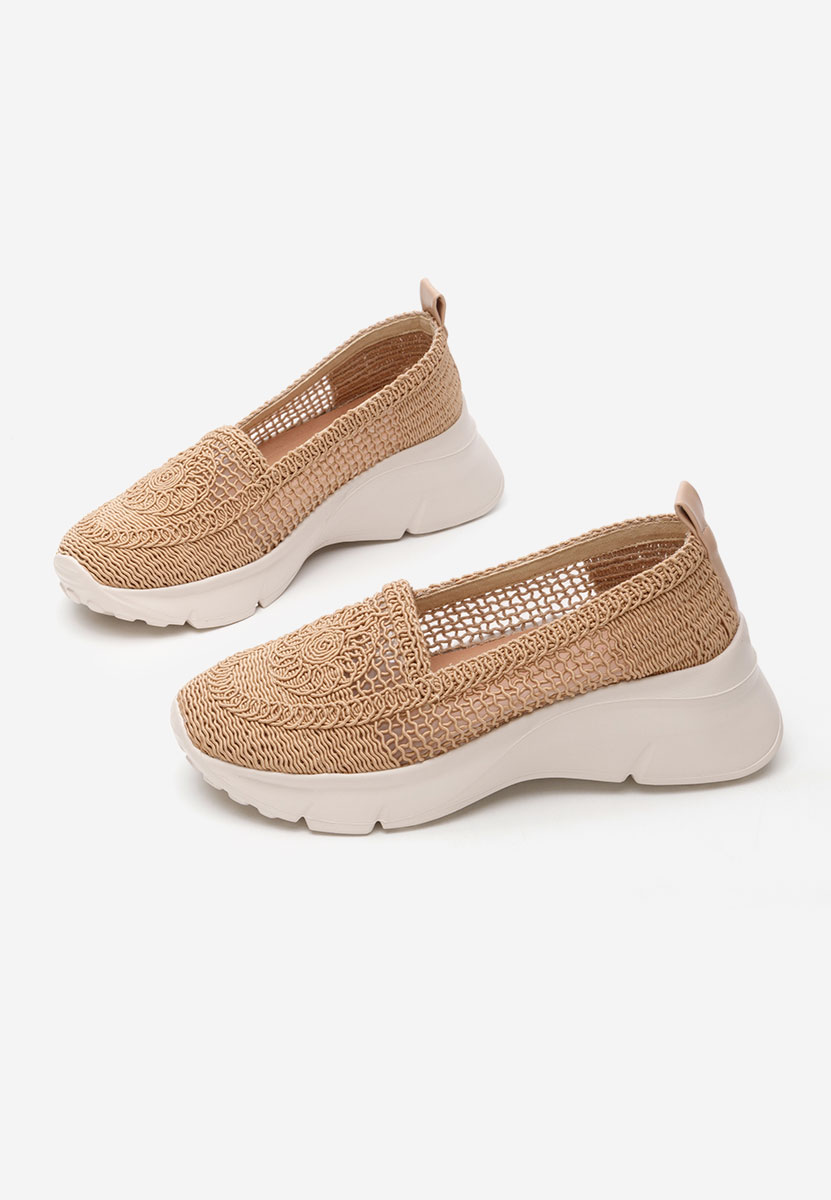 Mocassini donna platform Willena cachi