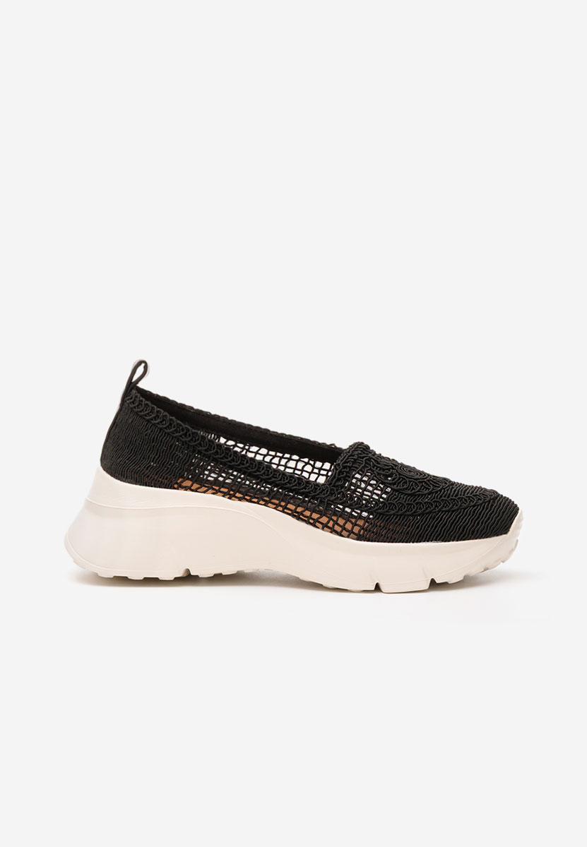 Mocassini donna platform Willena nero