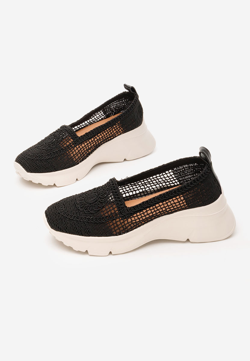 Mocassini donna platform Willena nero