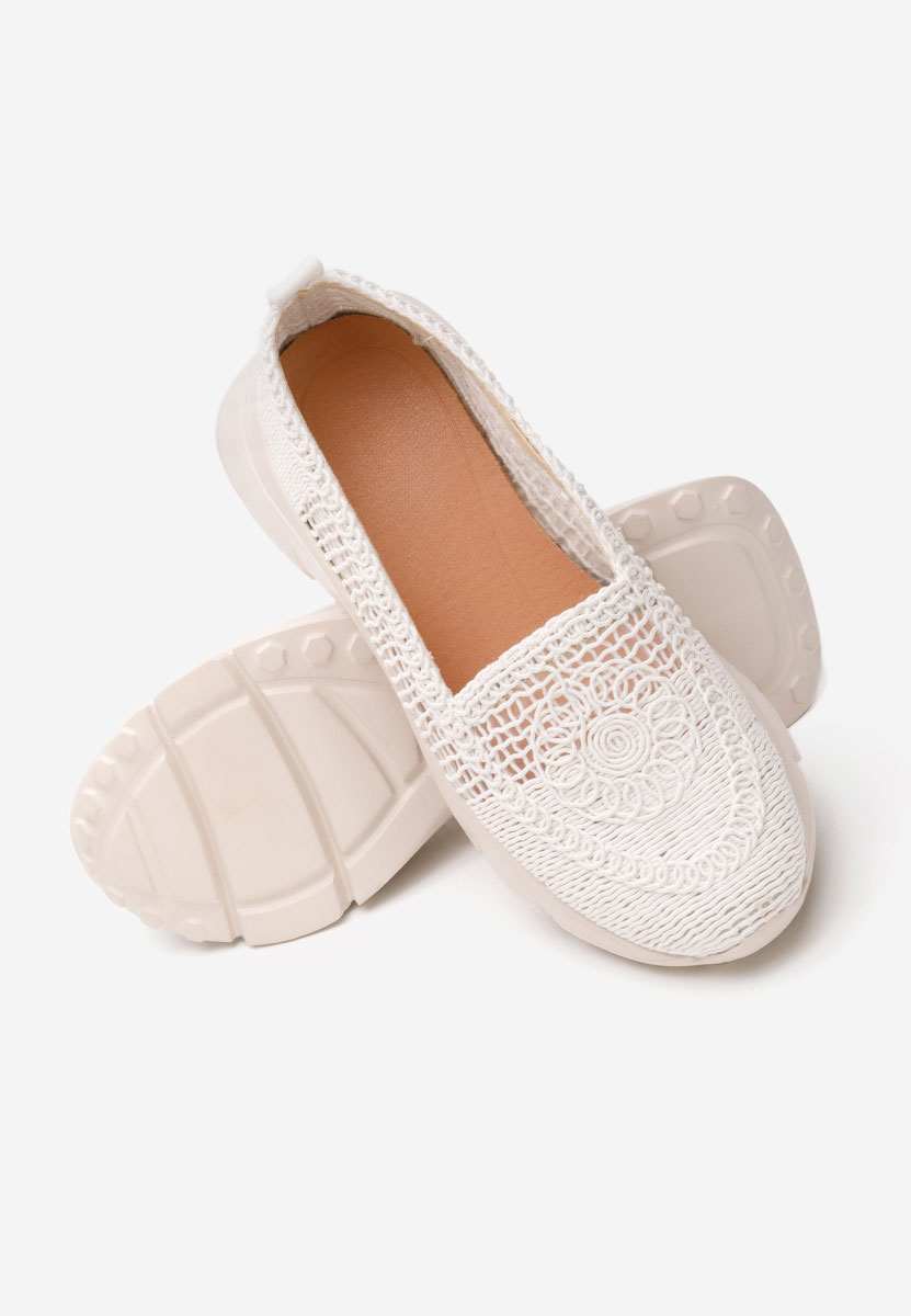 Mocassini donna platform Willena bianchi