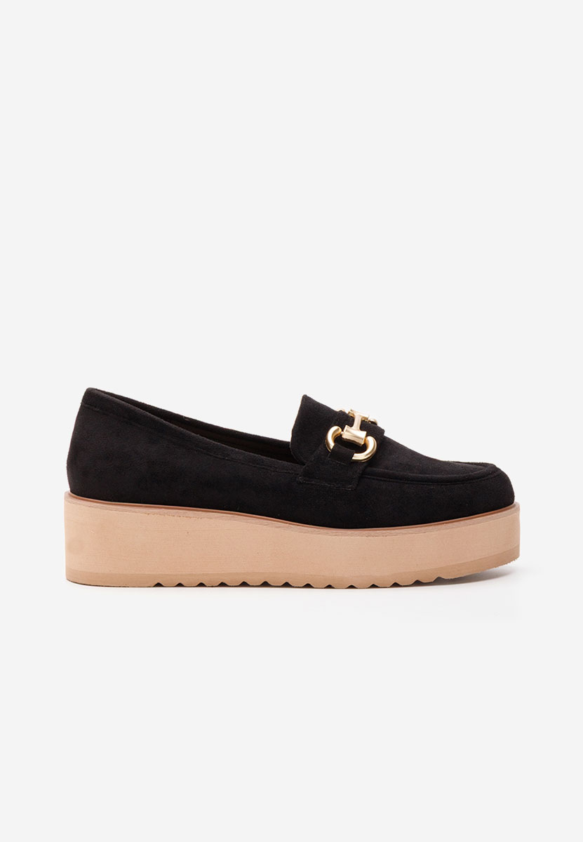 Mocassini donna platform Leondra V6 nero