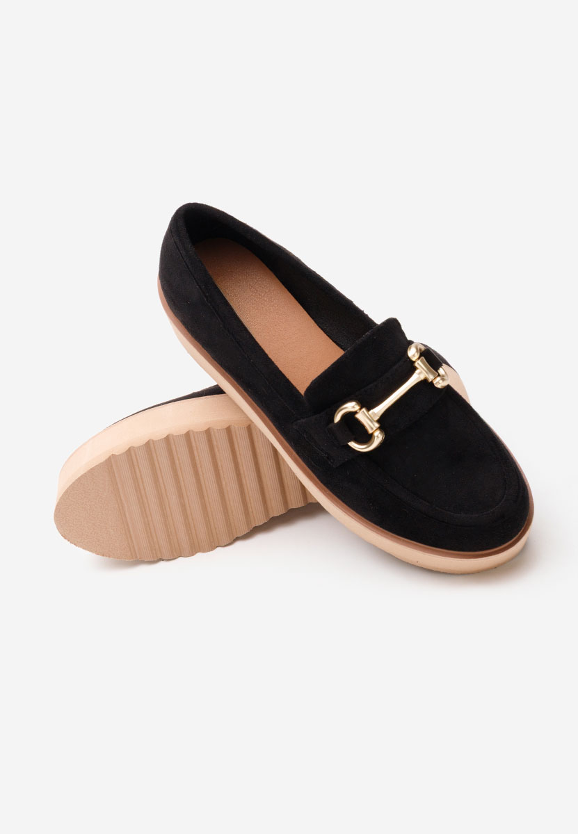 Mocassini donna platform Leondra V6 nero