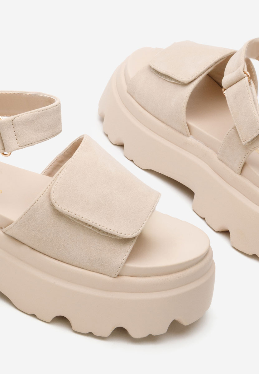 Sandali platform Alysha beige