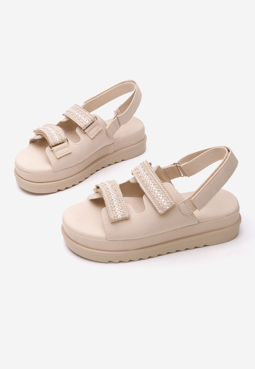 Sandali platform Zazzy beige