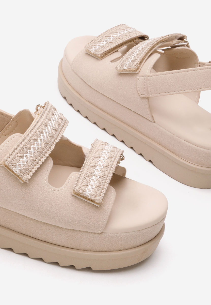 Sandali platform Zazzy beige