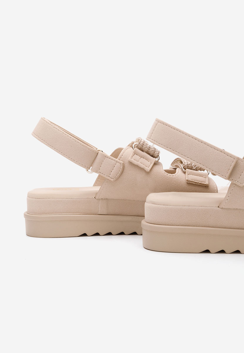 Sandali platform Zazzy beige