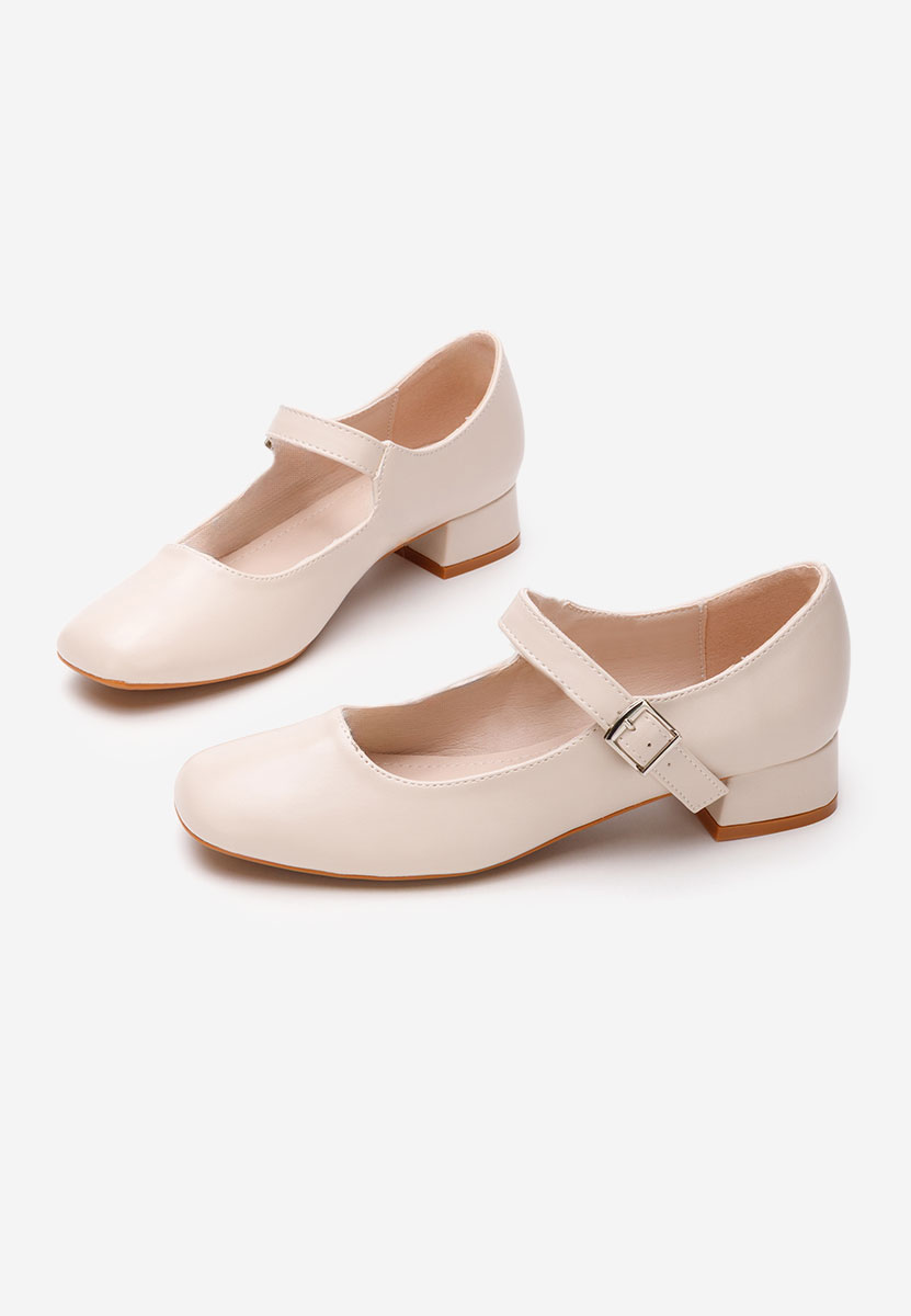 Décolleté tacco basso Stephine beige
