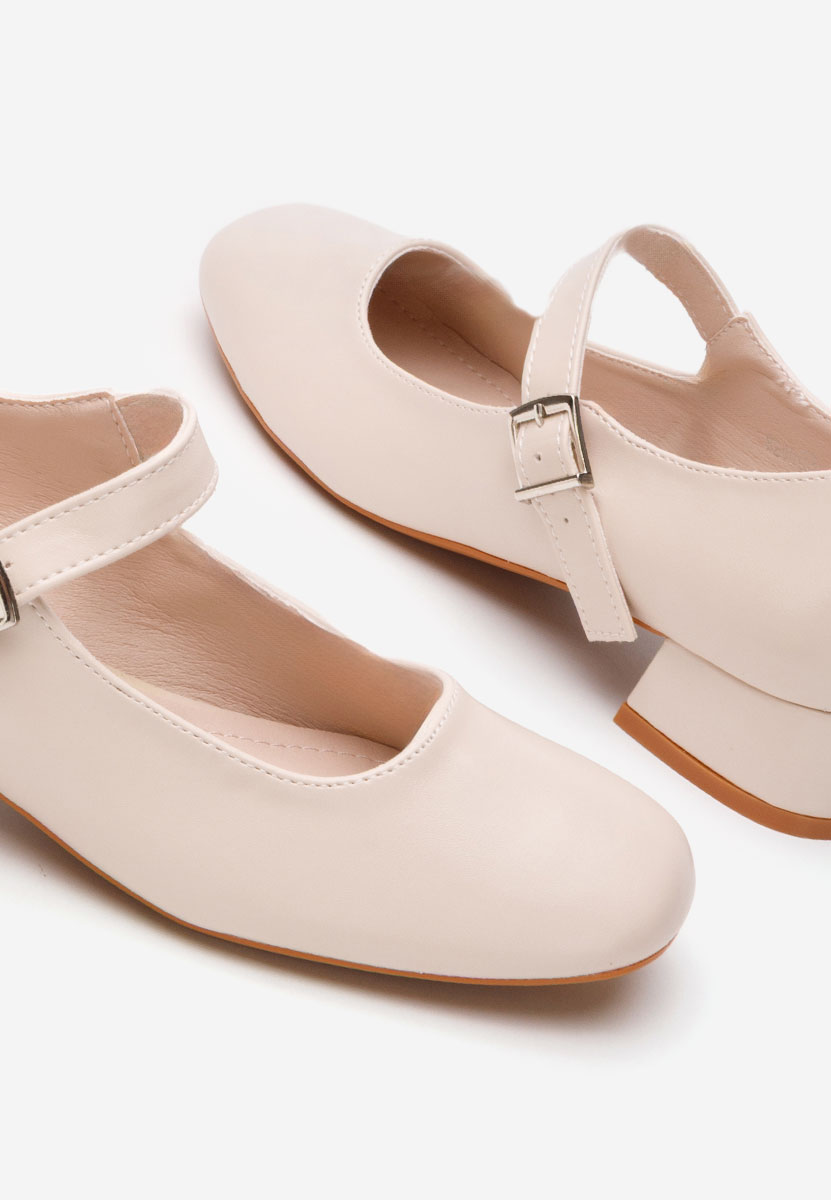 Décolleté tacco basso Stephine beige