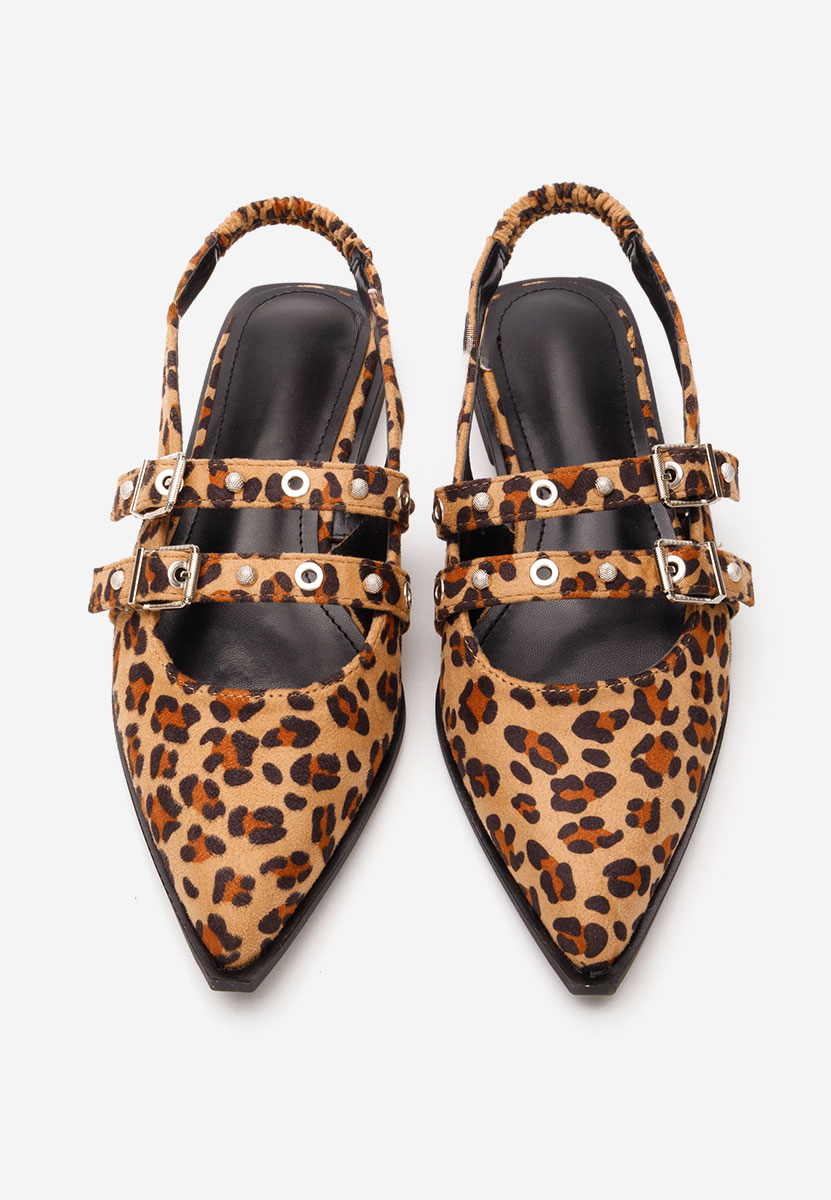 Décolleté Slingback Mathylda leopardi